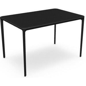 SOVET Slim Rectangular 120x80 cm - Black/Wood Oak Stained Wengé