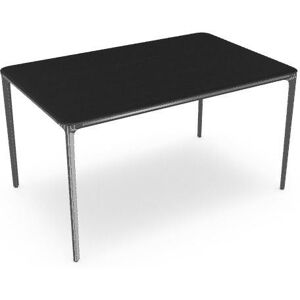 SOVET Slim Rectangular 140x90 cm - Chrome/Wood Oak Stained Wengé