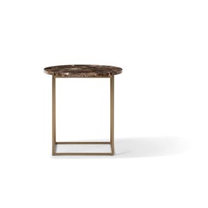 Wendelbo Circle Occasional Table Ø: 48 cm - Brown Emperador Marble/Brass