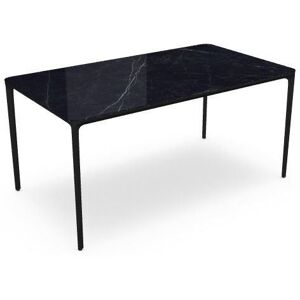 SOVET Slim Rectangular 160x90 cm - Black/Ceramics Polished Marquinia