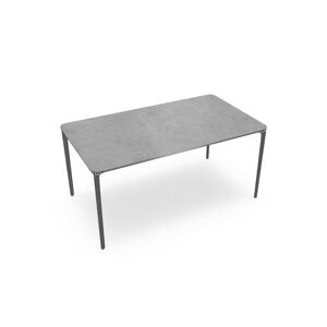 SOVET Slim Rectangular 160x90 cm - Chrome/Ceramics Grey