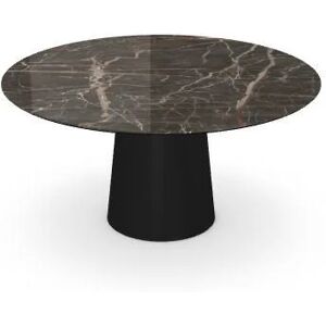 SOVET Totem Dining Table Ø: 150 cm - Black/Ceramics Ombra di Caravaggio