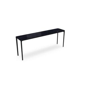 SOVET Slim 4 Legs Console L: 200 cm - Black/Ceramics Polished Marquinia