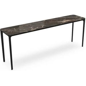 SOVET Slim 4 Legs Console L: 200 cm - Black/Ceramics Ombra di Caravaggio