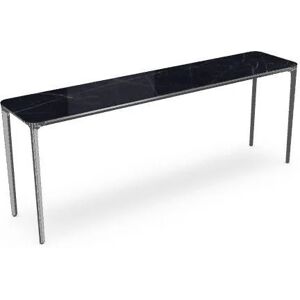 SOVET Slim 4 Legs Console L: 200 cm - Chrome/Ceramics Polished Marquinia