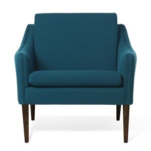 Warm Nordic Mr. Olsen Lounge Chair SH: 46 cm - Walnut/Dark Turqouise