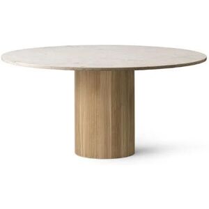 Vipp 495 Cabin Round Table Ø: 150 cm - Light Oak/Jura Marble