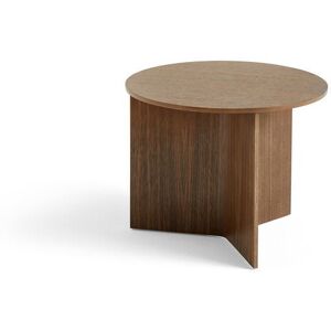 HAY Slit Table Wood Round Ø: 45 cm - Walnut