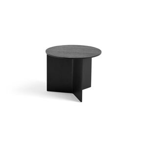 HAY Slit Table Wood Round Ø: 45 cm - Black