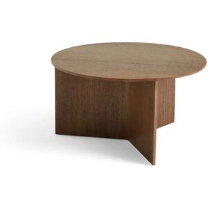 HAY Slit Table Wood XL Ø: 65 cm - Walnut