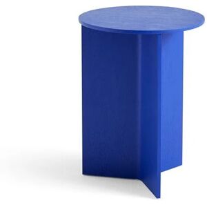 HAY Slit Table Wood High H: 47 cm - Vivid Blue