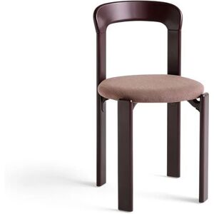 HAY Rey Chair Upholstery SH: 44 cm - Grape Red/Steelcut Trio 416