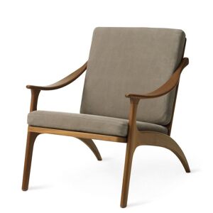 Warm Nordic Lean Back Lounge Chair SH: 41 cm - Teak/Seppia