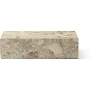 Audo Copenhagen Plinth Low H: 27 cm - Sand Kunis Breccia