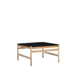 Hübsch Raw Coffee Table 80x80 cm - Black/Natural