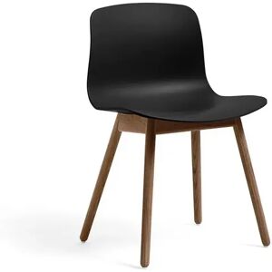 HAY AAC ECO 12 About A Chair SH: 46 cm - Lacquered Solid Walnut/ECO Black