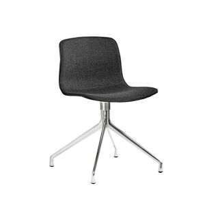 HAY AAC 10 About A Chair Front Upholstery SH: 46 cm - Polished Aluminium/Black/Remix 173
