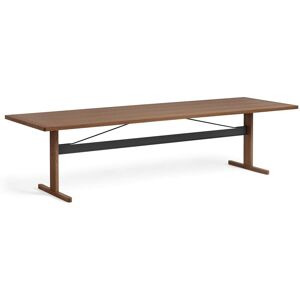 HAY Passerelle Table 300x95x74 cm - Walnut/Ink Black Crossbar