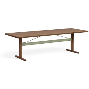 HAY Passerelle Table 260x95x74 cm - Walnut/Thyme Green Crossbar