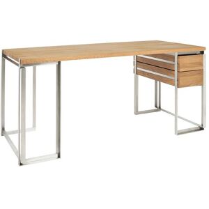 Kristina Dam Studio Outline Desk 160x84 cm - Stainless Steel/Oak