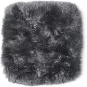 Natures Collection Zero Waste Seat Cover New Zealand Sheepskin Long Wool 35x35 cm - Steel