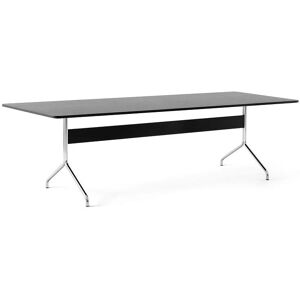 &Tradition Pavilion Dining Table AV24 250x110 cm - Black Oak/Chrome