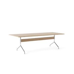 &Tradition Pavilion Dining Table AV24 250x110 cm - Clear Oak/Chrome