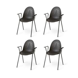 Mater Eternity Armchair SH: 46 cm - Coffee Waste Black SÆT AF 4 KAMPAGNETILBUD