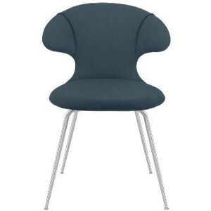 Umage Time Flies Chair SH: 44 cm - Jet Air Blue/Chrome