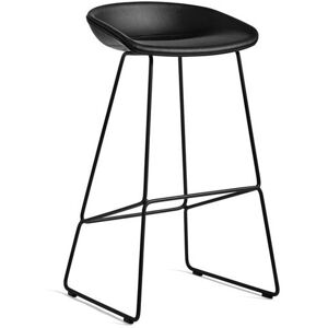 HAY AAS 39 About A Stool Full Upholstery SH: 75 cm - Black Powder Coated Steel/Sierra SI1001