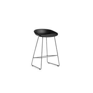 HAY AAS 39 About A Stool Full Upholstery SH: 65 cm - Stainless Steel/Sierra SI1001