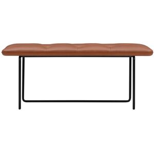 Wendelbo Tip Toe Bench Medium L: 110 cm - Black Powder Coated Steel/Parma Col. Cognac