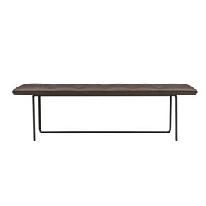 Wendelbo Tip Toe Bench Large L: 155 cm - Black Powder Coated Steel/Parma Col. Marrone