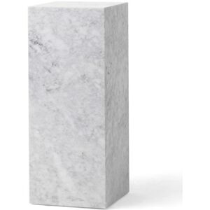 Audo Copenhagen Plinth Pedestal H: 75 cm - White Marble Carrara