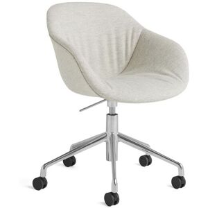 HAY AAC 253 About A Chair H: 79 cm - Polished Alu 5 Star Swivel/Gas Lift/Hallingdal 110