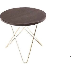 OxDenmarq OX Denmarq MINI O Table Tall Ø: 50 cm - Brass/Rustique Slate Marble