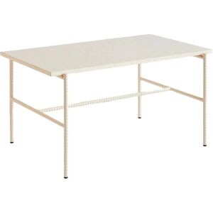 HAY Rebar Coffee Table L: 80 x B: 49 x H: 40,5 cm - Beige Marble