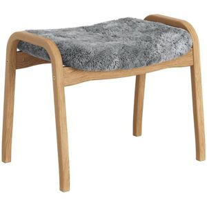 Swedese Lamino Fodskammel H: 48 cm - Olieret Eg/Scandinavian Grey