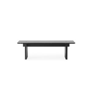 Normann Copenhagen Solid Sofabord 38,5x130 cm - Sort Marmor/Sort Ask