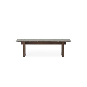 Normann Copenhagen Solid Sofabord 38,5x130 cm - Coffee Marmor/Brun Ask