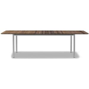 Fredericia 6632 Plan Table Extendable 100x260 cm - Røget Eg/Børstet Stål