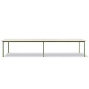 Fredericia 665E Plan Table Modular 100x380 cm - Really Cotton Dream/Modernist Green