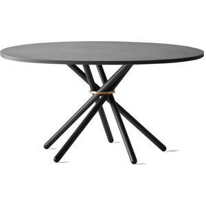 Eberhart Furniture Hector 140 Dining Table Ø: 140 cm - Dark Concrete/Dark Metal