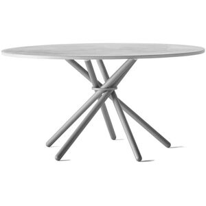 Eberhart Furniture Hector Dining Table Ø: 140 cm - Light Concrete/Light Grey Metal