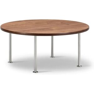 Fredericia Wegner Ox Table Ø: 80 cm H: 41 cm - Stål/Olieret Valnød