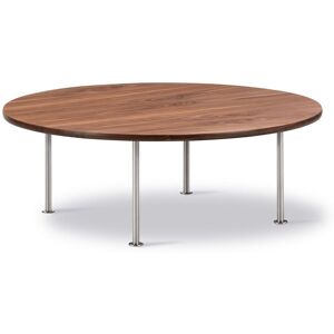 Fredericia Wegner Ox Table Ø: 100 cm H: 35 cm - Stål/Olieret Valnød