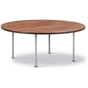 Fredericia Wegner Ox Table Ø: 100 cm H: 41 cm - Stål/Olieret Valnød