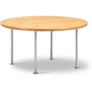 Fredericia Wegner Ox Table Ø: 80 cm H: 41 cm - Stål/Olieret Eg