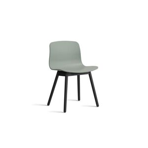 HAY AAC 12 About A Chair SH: 46 - Black Lacquered Solid Oak/Fall Green