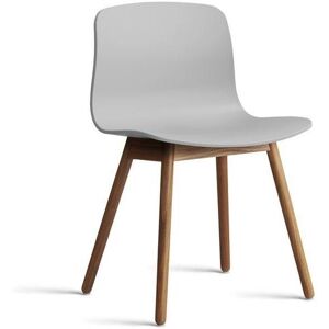 HAY AAC 12 About A Chair SH: 46 - Lacquered Solid Walnut/Concrete Grey